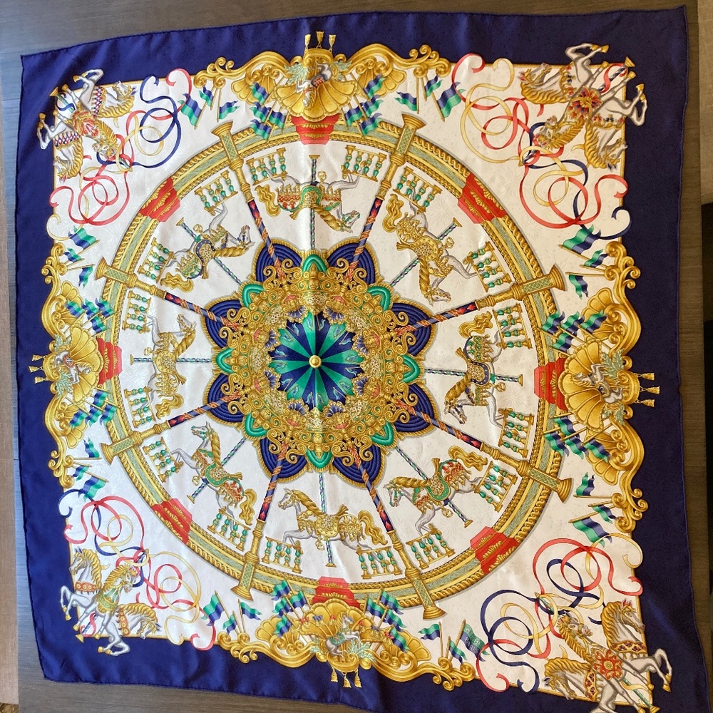 Hermes Silk Scarf Luna Park